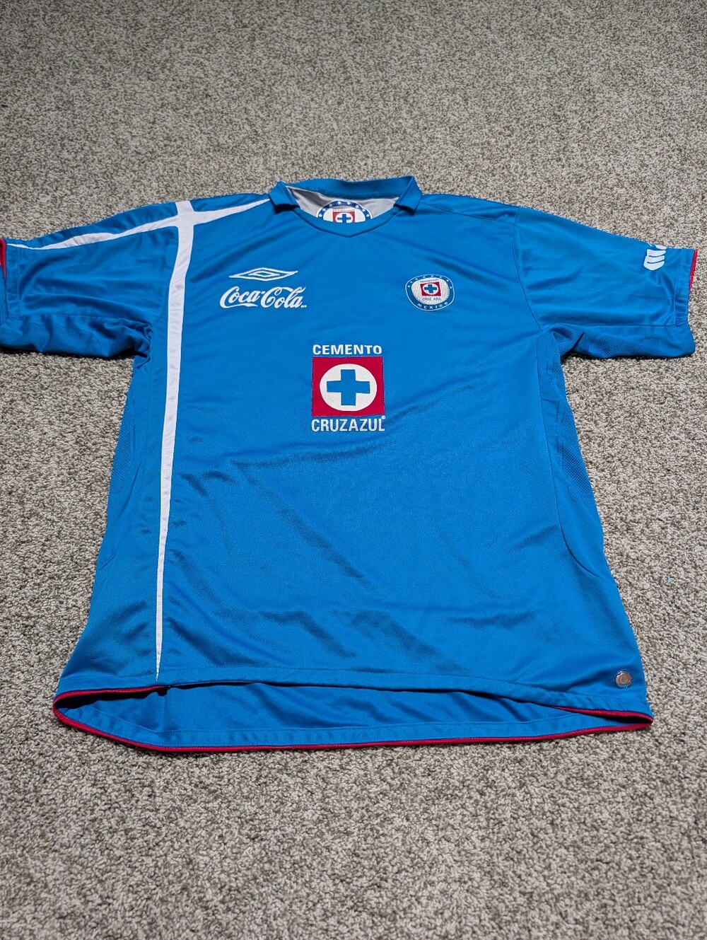 Umbro Cruz Azul 2006-2007 Home Soccer Jersey Size Large